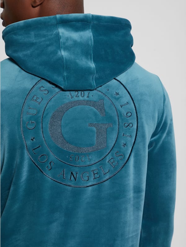 Champion sweater baby blue velvet clearance