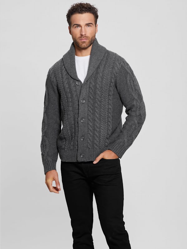 Guess cardigan mens clearance