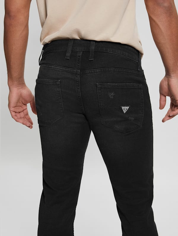 Guess black jeans cheap