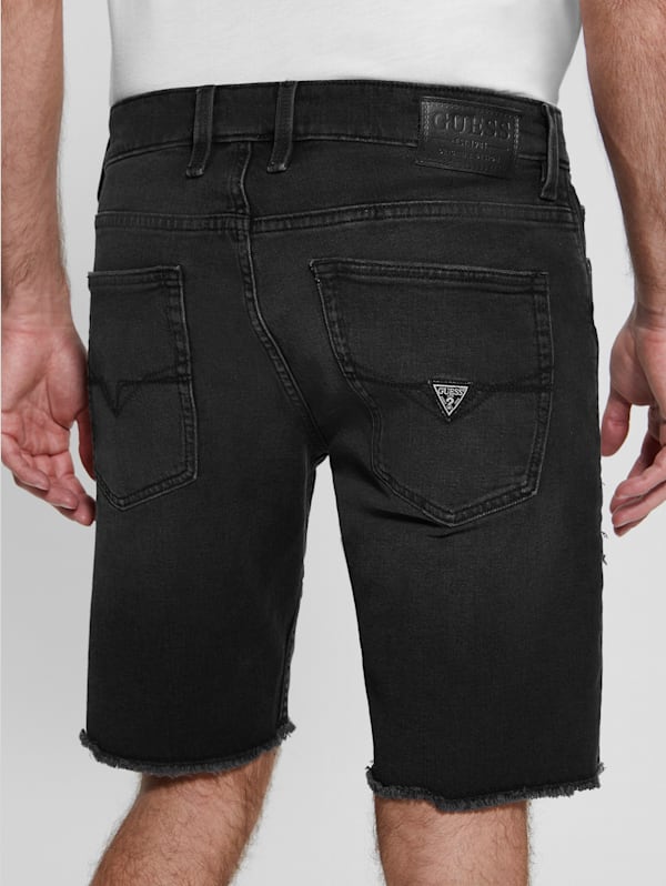 Rip and Repair Regular Fit Denim Shorts GUESS