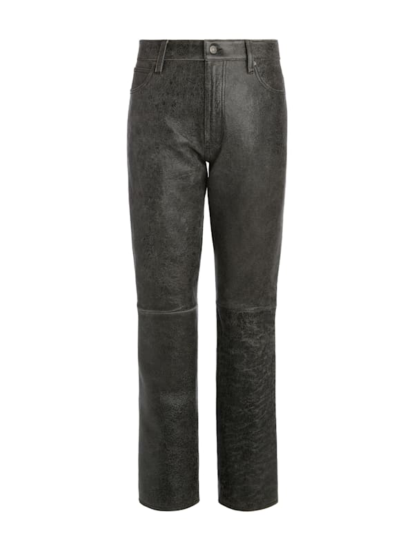 Guess on sale leather jeans