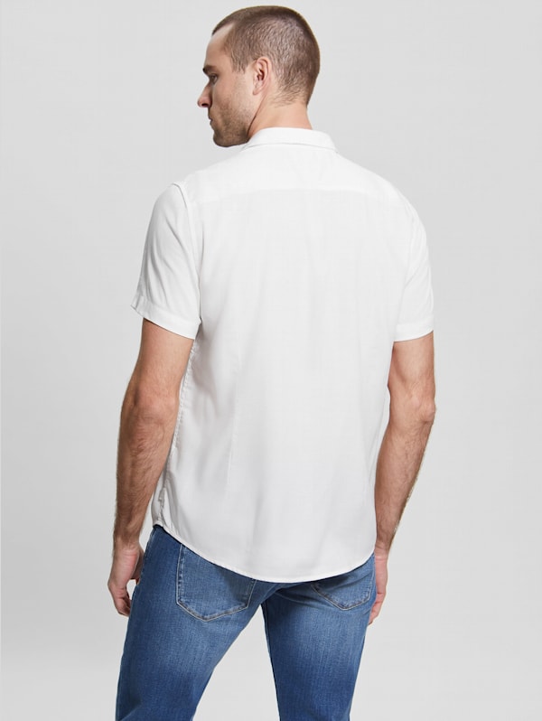 Eco Rayon Solid Shirt | GUESS