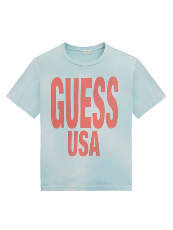 Guess logo tee deals