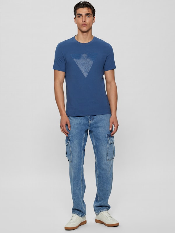 Eco Triangle Crewneck Tee GUESS Canada