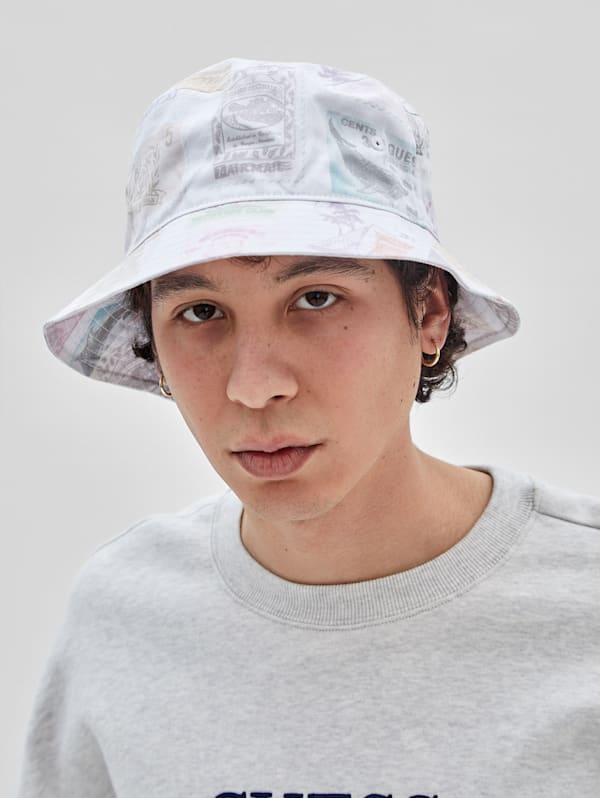 Printed Twill Bucket Hat