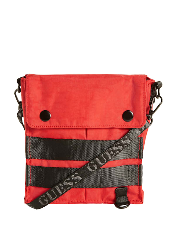 Guess Originals Nylon Utility Side BagRedOne Size