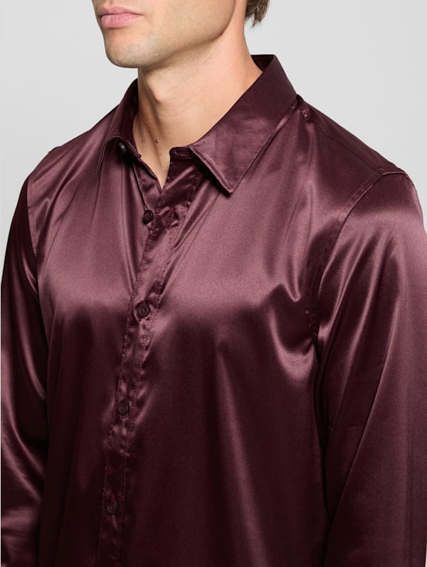 Guess men's long sleeve shirts sales