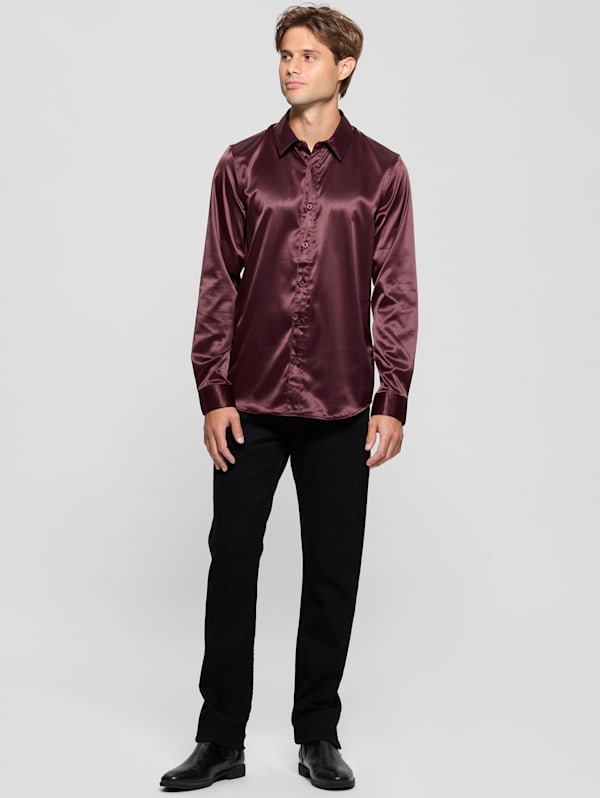 Guess cheap burgundy shirt