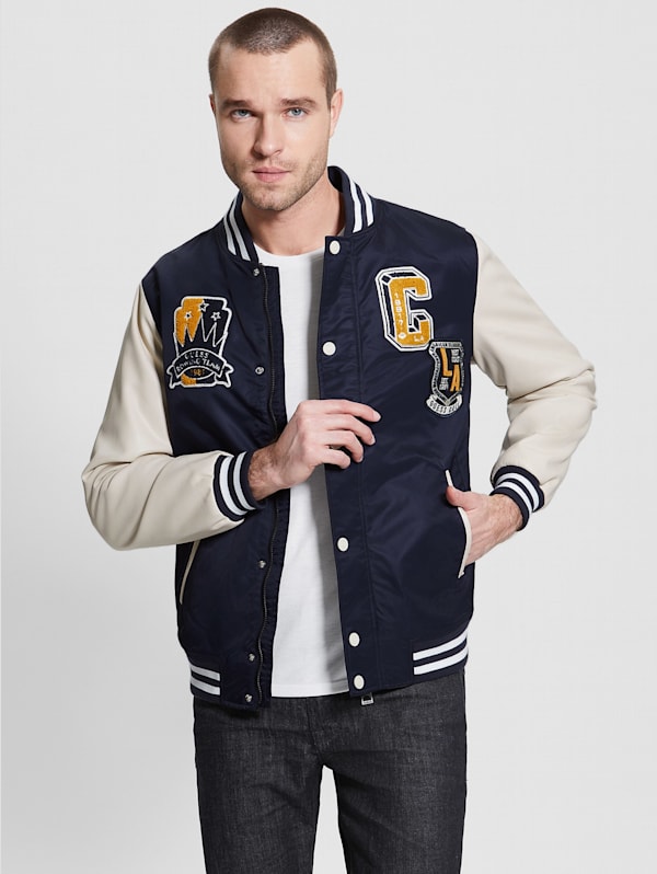 Guess baseball jacket shop