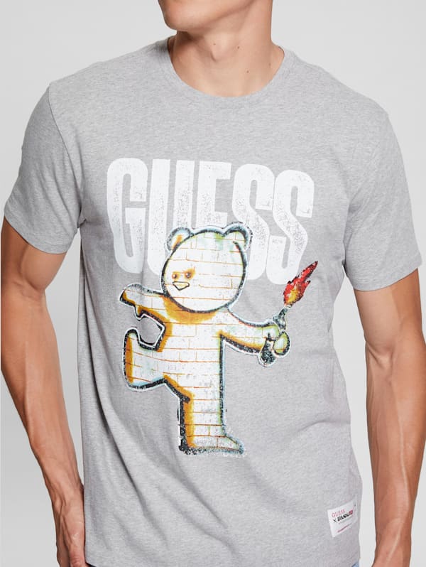 Guess men's graphic tees on sale