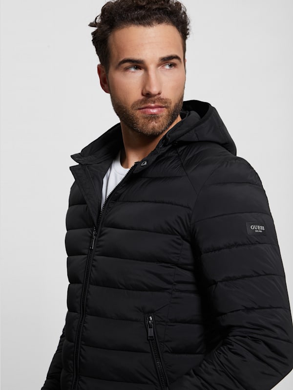 Guess hooded sale puffer coat