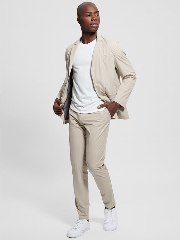 White stretch sales blazer