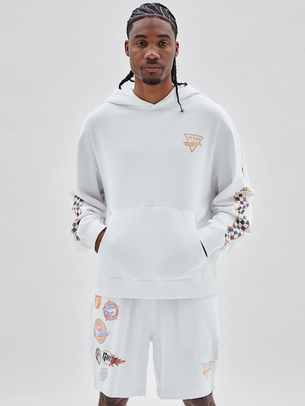 White guess deals hoodie mens