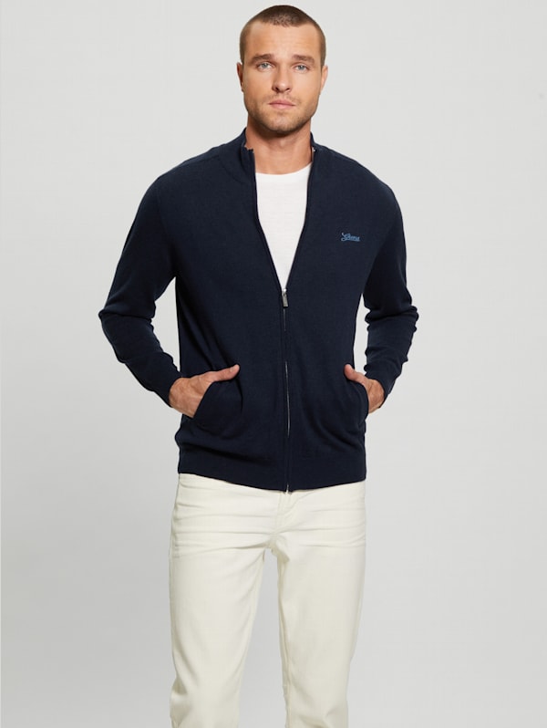 Guess zip clearance up sweater