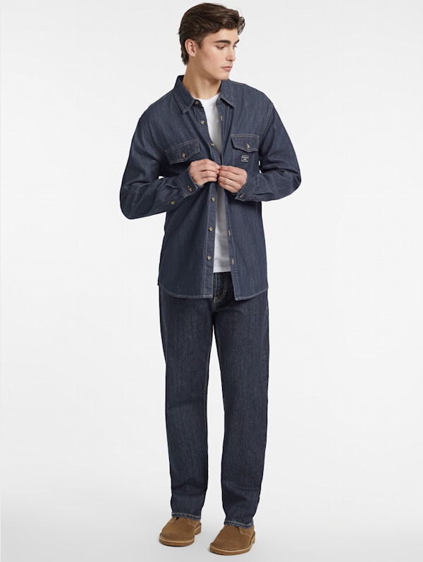 Classic Long Sleeve Denim Shirt GUESS Canada