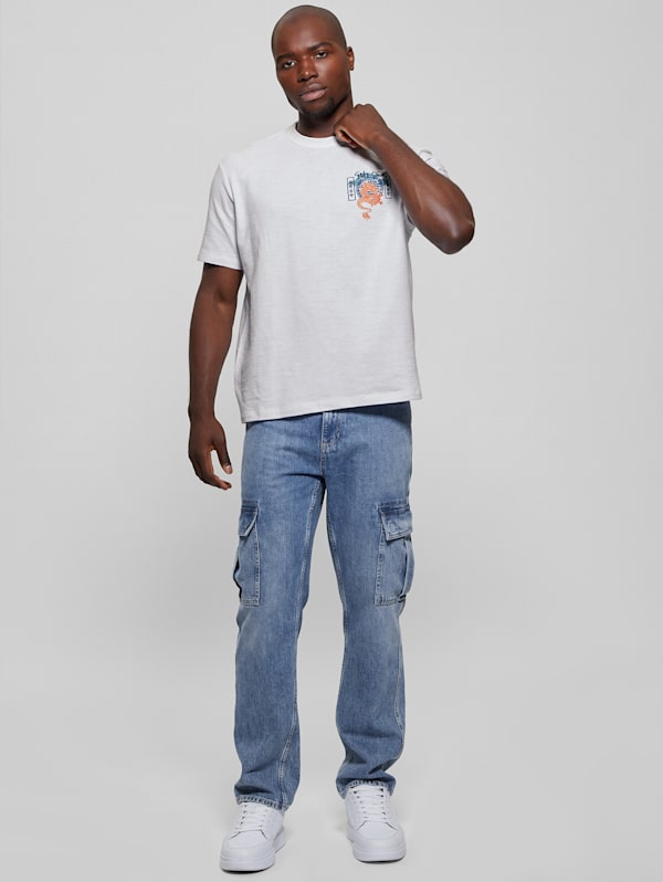 Eco Japanese Dragon Crewneck Tee | GUESS