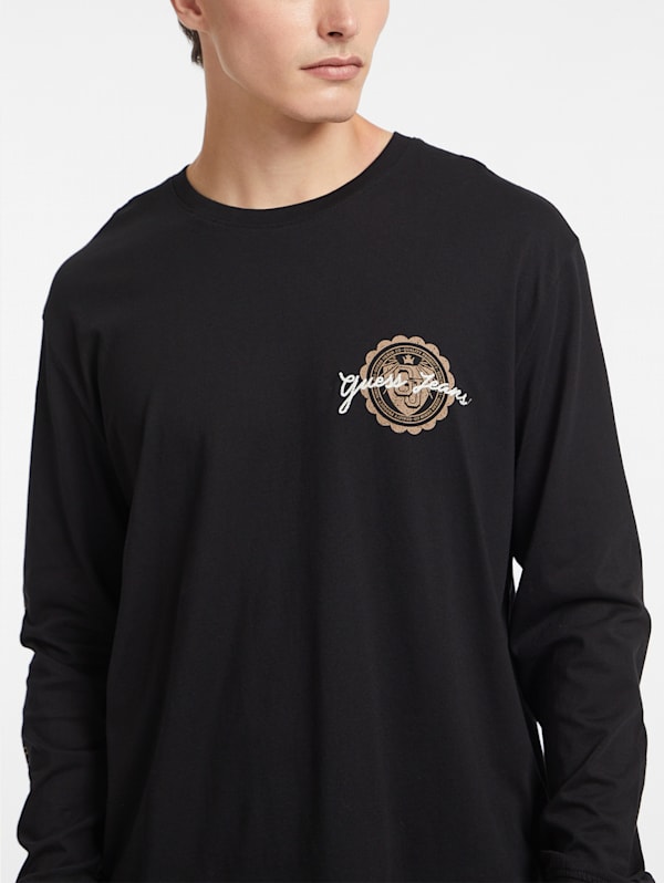 Stamp Logo Long Sleeve Tee GUESS