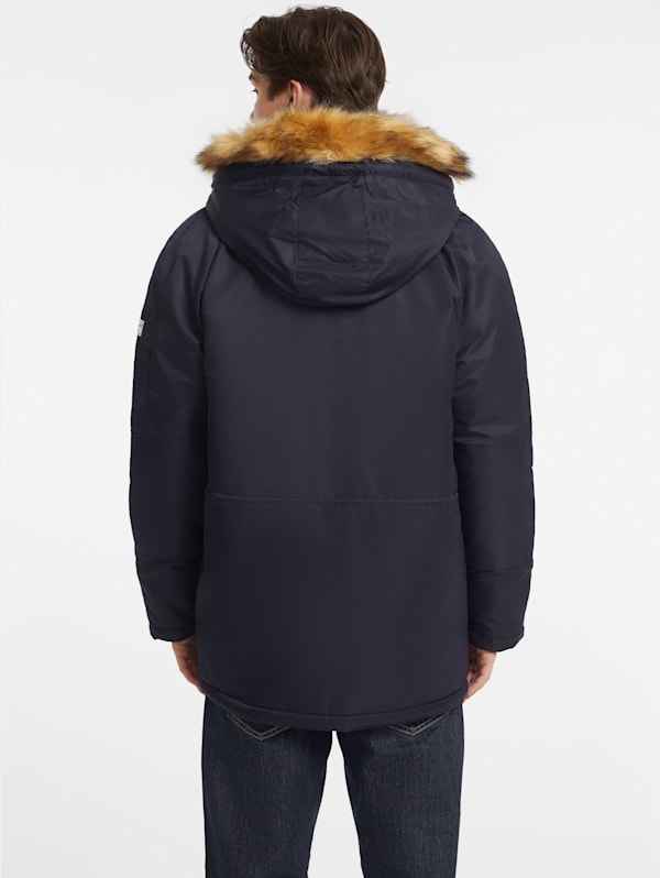 Nylon parka men's sales