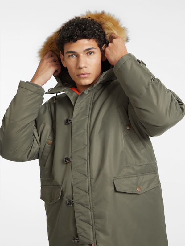 Hooded Nylon Parka GUESS Canada