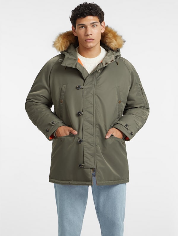 Guess classic hooded parka online