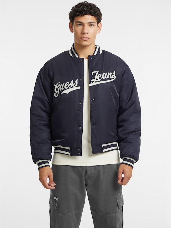 Guess baseball jacket store