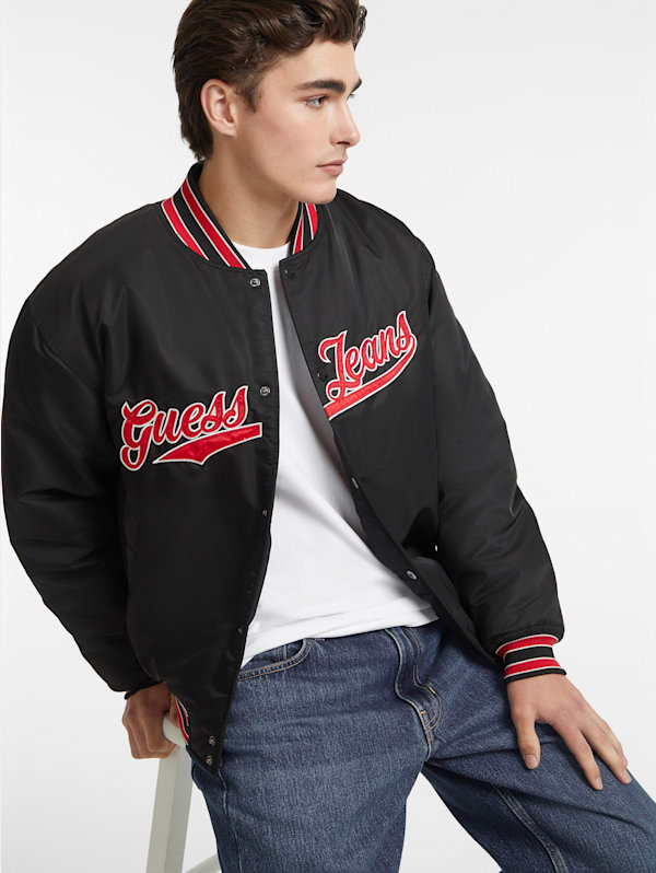 Guess varsity jacket top