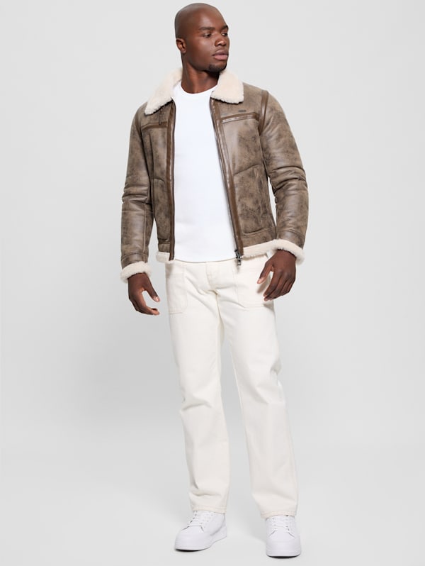 Aviator Shearling Jacket GUESS