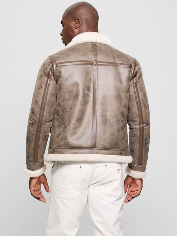 Aviator Shearling Jacket GUESS