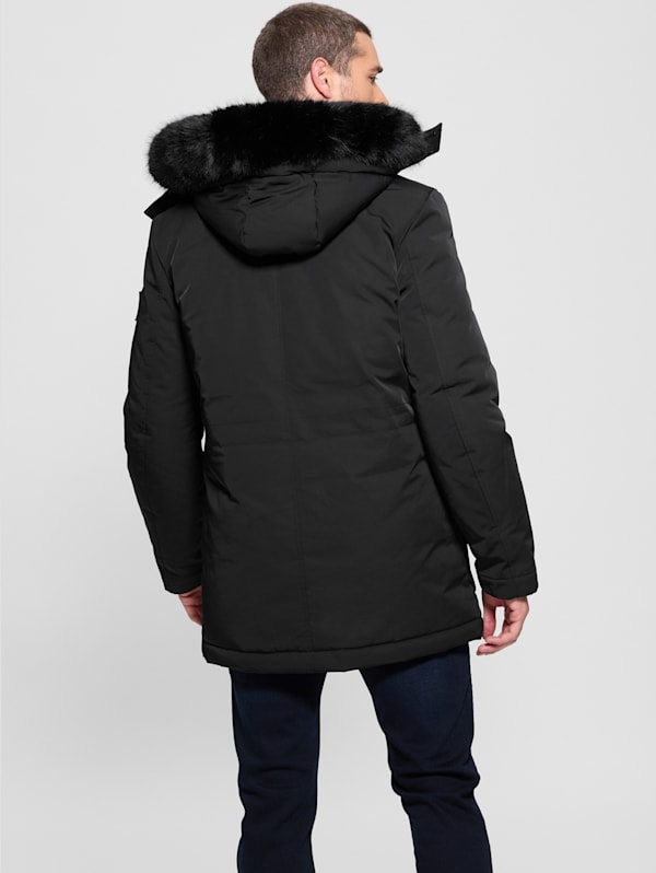GUESS Eco Technical Parka Black L
