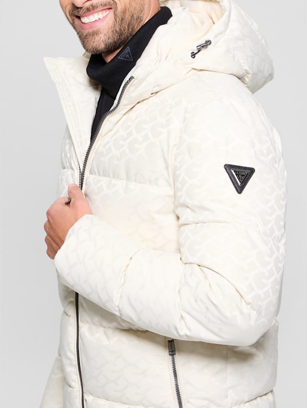 Guess jacket white on sale