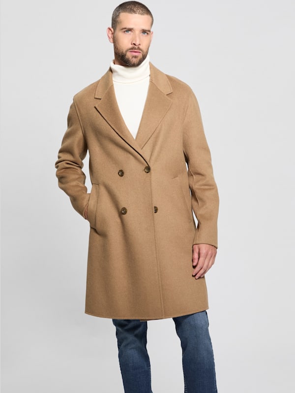 Guess double breasted coat on sale