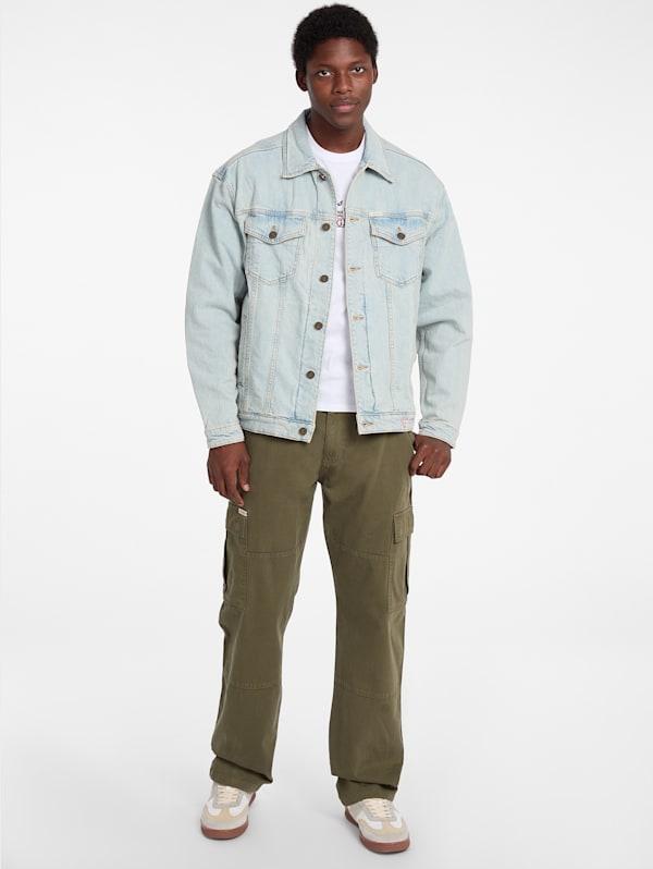 Guess oversized denim jacket discount