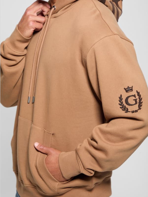 Chenille Logo Hoodie | GUESS Chenille Logo Hoodie | GUESS