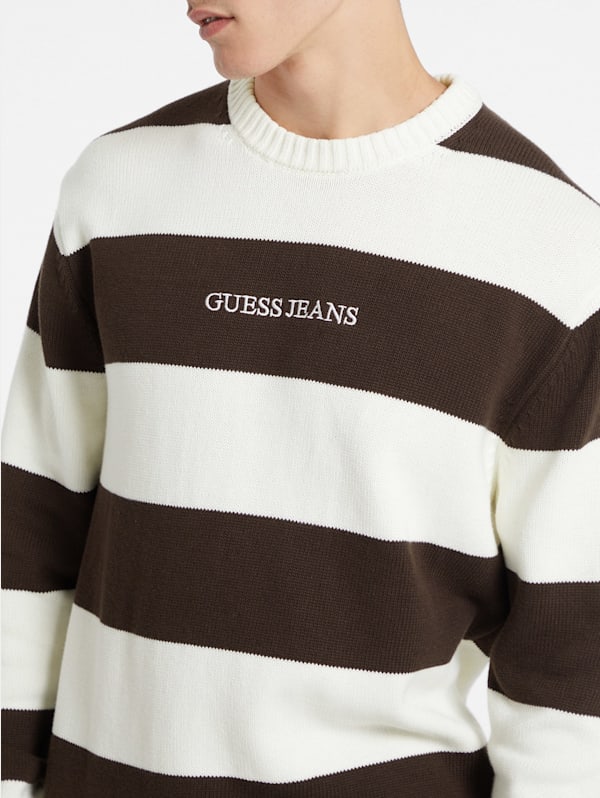 Guess sweater striped deals