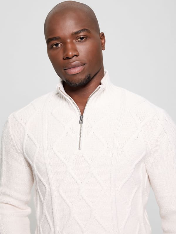 Guess half zip sweater discount