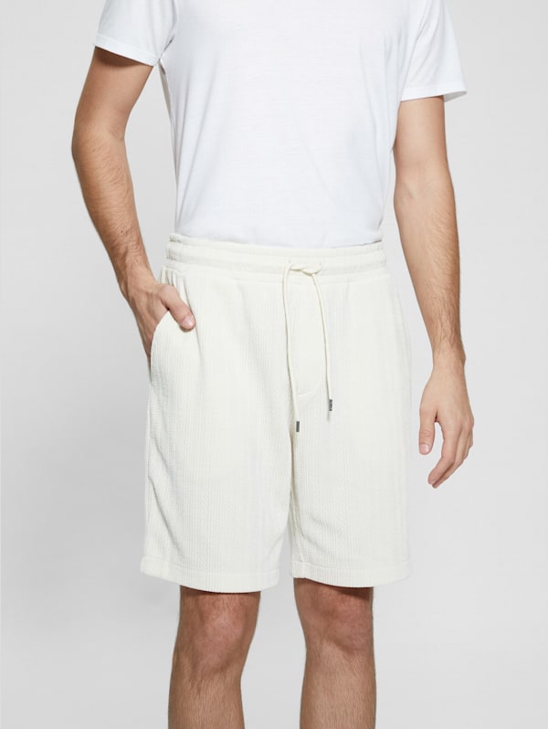 Imperial Textured Knit Shorts GUESS Canada