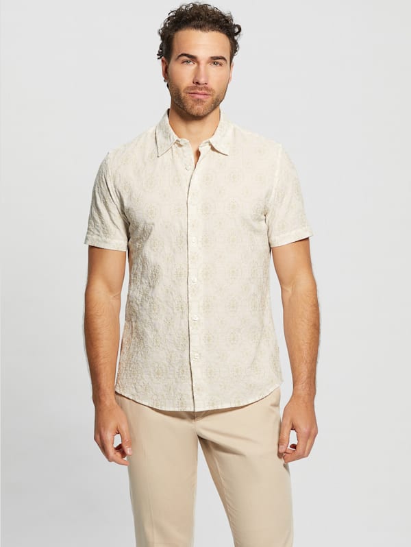 Mosaic Embroidered Shirt GUESS