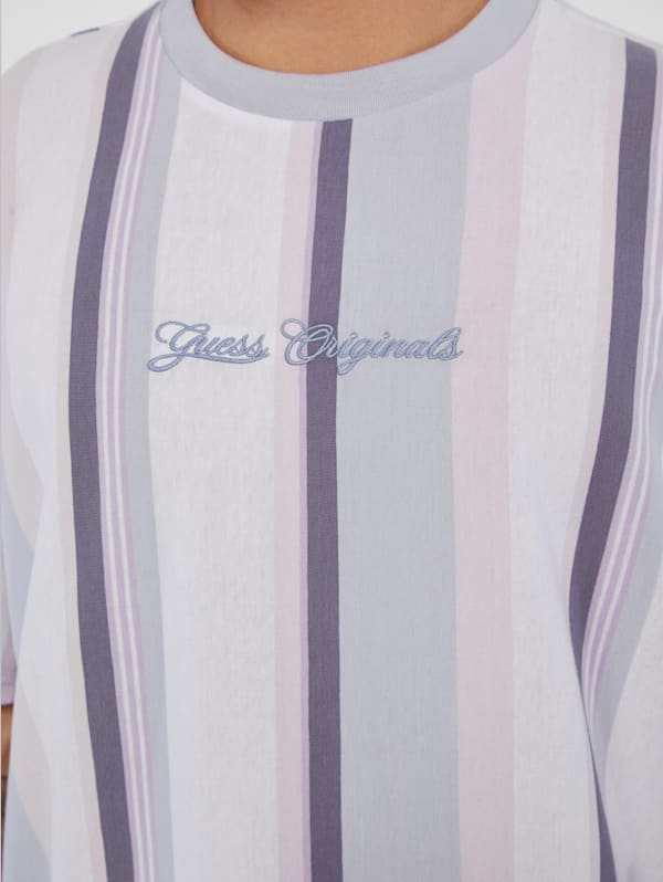 Vertical striped guess shirt discount