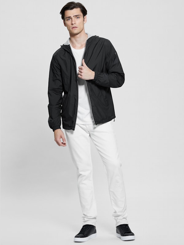 GUESS Eco Hooded Windbreaker Black M