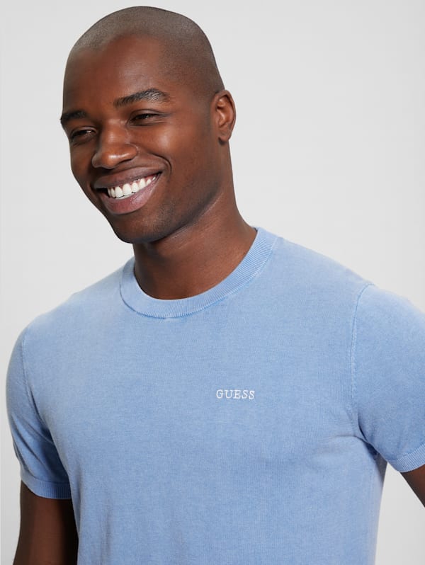 Teal guess discount shirt