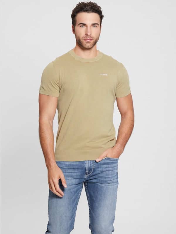 GUESS Cornell Washed Tee Beige M