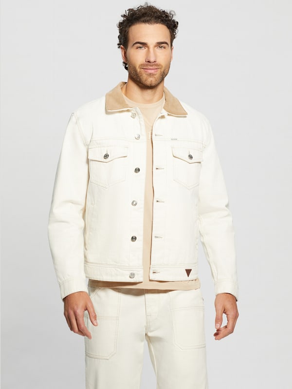 Guess mens denim jacket new arrivals