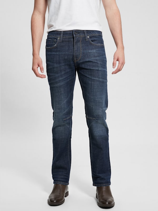 Guess men's regular straight jeans clearance