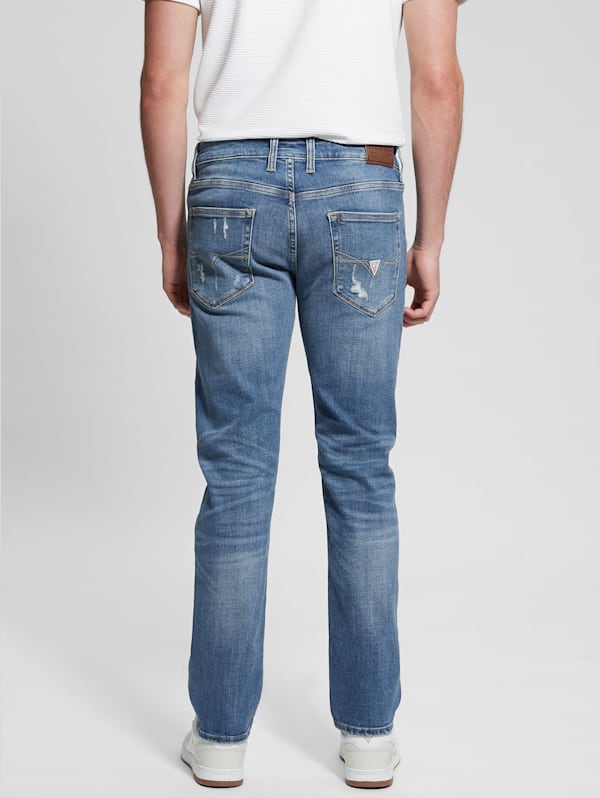 Guess distressed jeans top