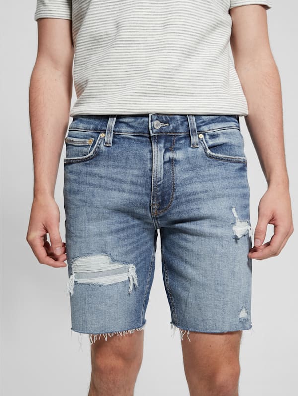 Guess men's denim discount shorts