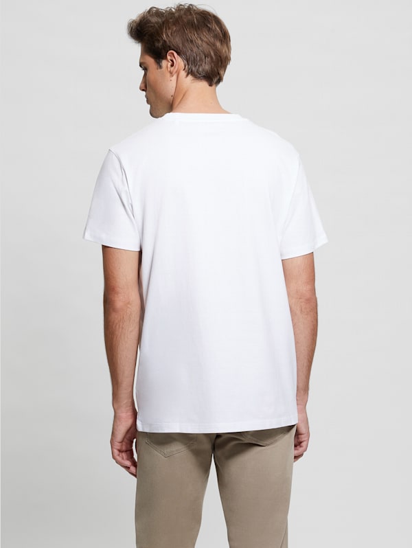 Guess plain white t best sale shirt