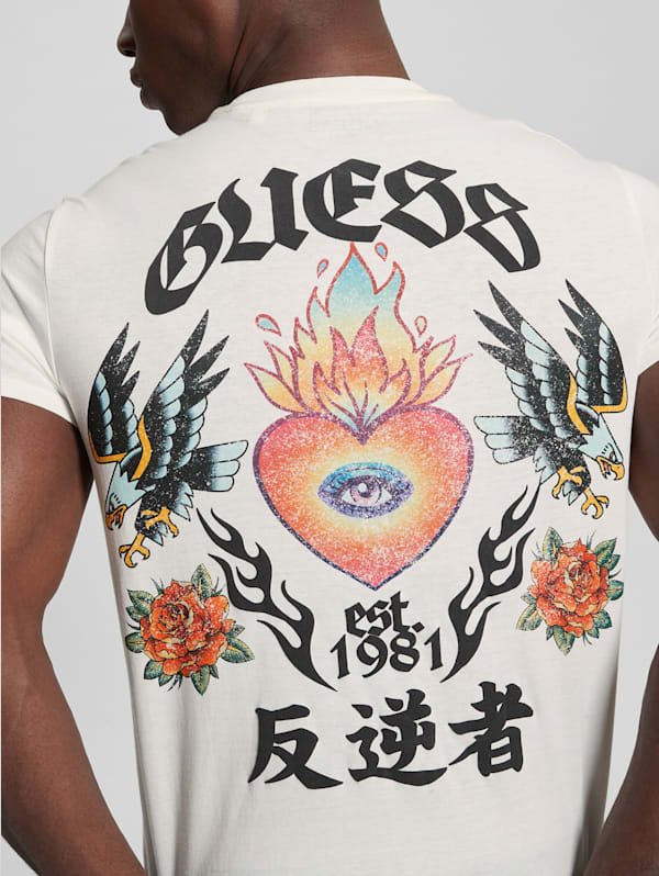 Washed Print Tee | GUESS