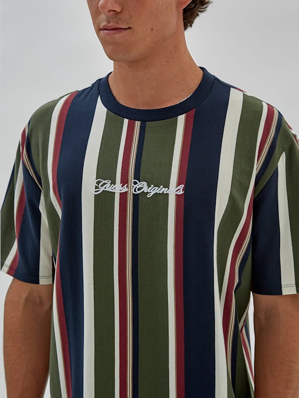 Guess shirt with stripes sale