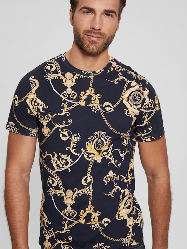 Guess gold hot sale shirt