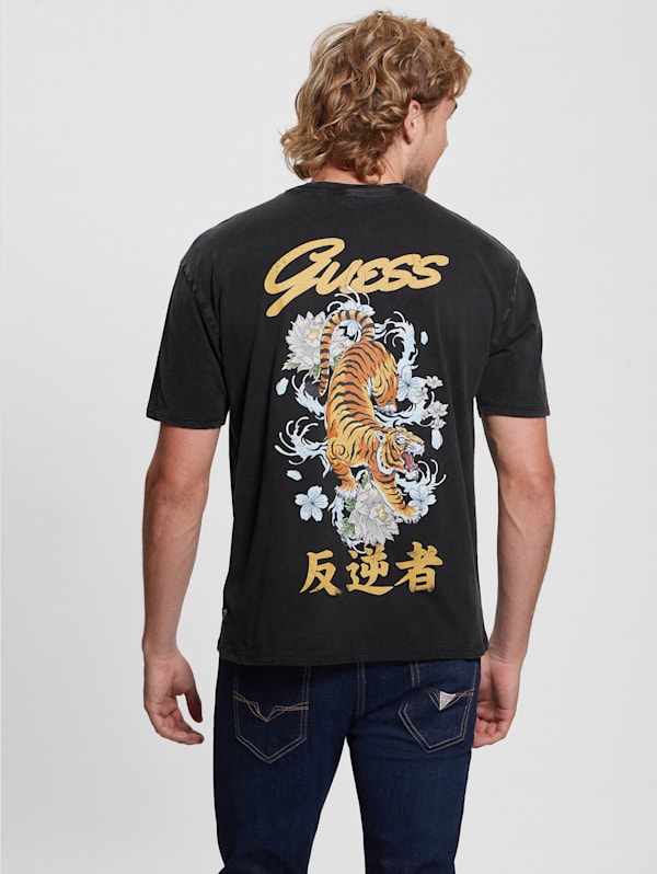 Guess tiger best sale shirt